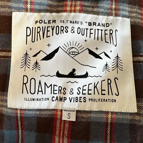 NEW - NWT - Black Poler Scappoose "Camp Vibe" Jacket in Durable Canvas & Flannel - Picture 9 of 14